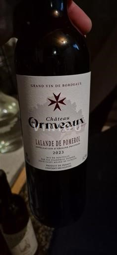 Bordeaux Lalande-de-Pomerol Château Ormeaux 2023