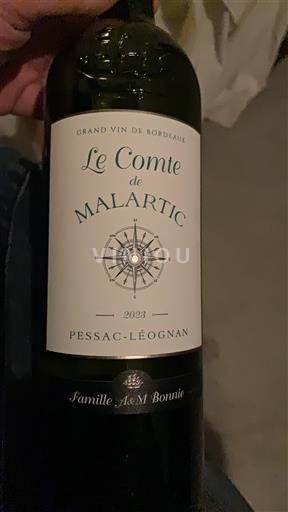 Bordeaux Pessac-Léognan Malartic Le Comte de Malartic 2023