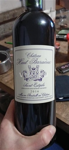 Burdeos Saint-Estèphe Château Haut Baradieu 2016