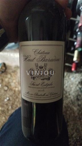 Bordeaux Saint-Estèphe Château Haut Baradieu 2016