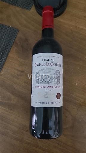 Bordéus Montagne-saint-émilion Château Daviaud La Chapelle 2016