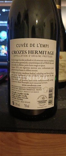 Rhônetal Crozes-Hermitage Cuvée de l'Empi 2022