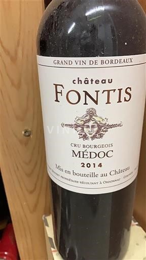Bordeaux Médoc Cru Bourgeois Château Fontis 2014