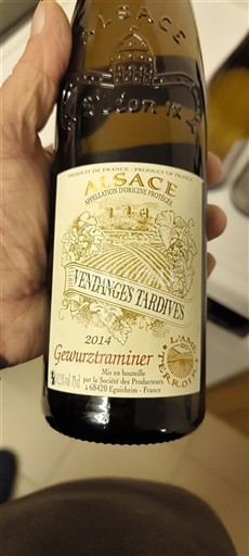 Elsass Vendanges Tardives Domaine L'Agapé Vendanges Tardives 2014