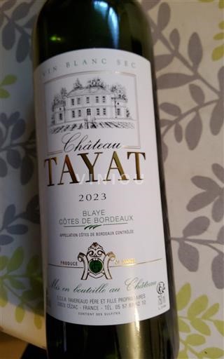 Bordeaux Blaye-Côtes-de-Bordeaux Château TAYAT 2023