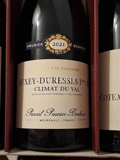 Bourgondië Auxey-Duresses Premier Cru Pascal Prunier-Bonheur Climat du Val 2021
