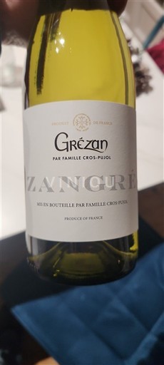 Languedoc a Roussillon Pays d'Oc Grézan Zangré 2024