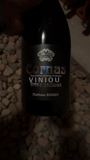 Valle del Rodano Cornas Matthieu Barret Brise Cailloux 2019
