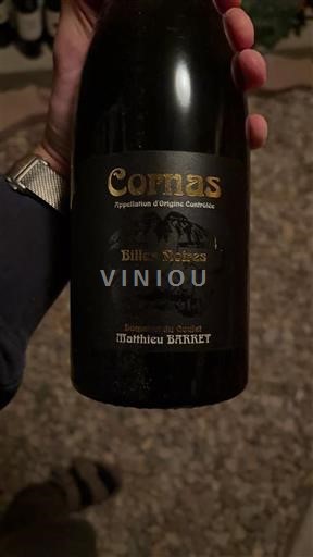 Rhône Valley Cornas Domaine Matthieu Barret Billes Noires 2017