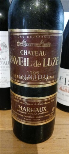 Bordeaux Margaux Château Paveil de Luze 1995