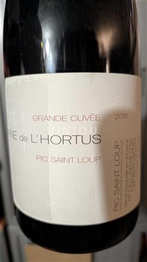 Languedoc Pic-saint-loup Domaine L'Hortus Grande 2018