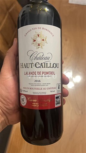 Bordeaux Lalande-de-Pomerol Château Haut-Caillou Classic 2016