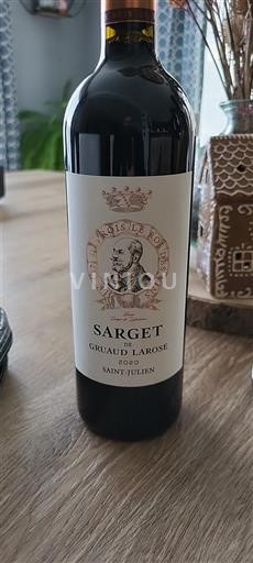 Bordeaux Saint-Julien Château Gruaud Larose Sarget 2020