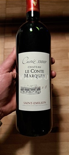 Bordeaux Saint-Émilion Château Le Conte Marquey 33000 2018