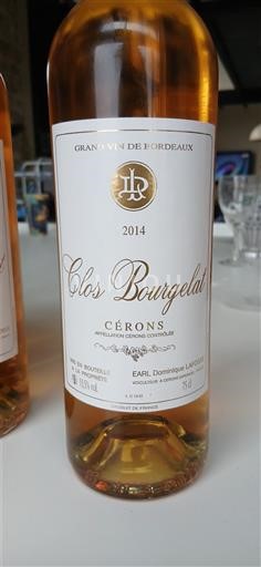 Bordeaux Cérons Clos Bourgelat 2014