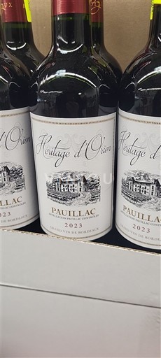 Bordeaux Pauillac Héritage d'Orion 2023