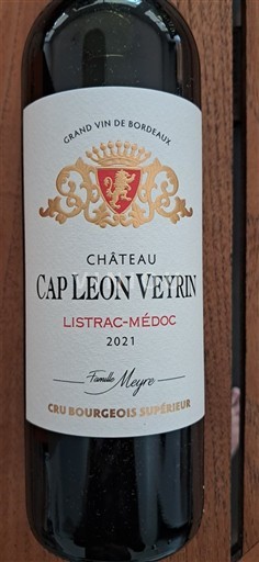 Bordoja Listrac-Médoc Château Cap Léon Veyrin 2021