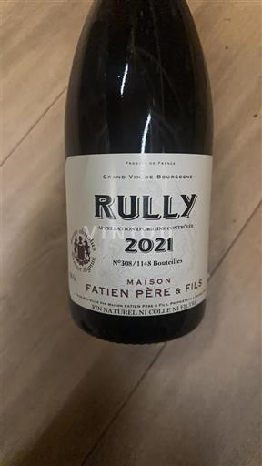 Burgundija Rully Fatien Père & Fils 2021