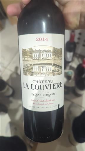 Vinos Rouge sec La Louvière 2014 Francia Burdeos Pessac-Léognan AOC