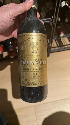 Burdeos Saint-Estèphe Château Marquis de Saint-Estèphe 1984