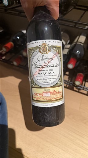 Bordeaux Margaux Grand Cru Château Rauzan-Ségla 2000