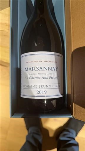Bourgogne Marsannay Domaine Bruno Clair La Charme Aux Prêtres 2019