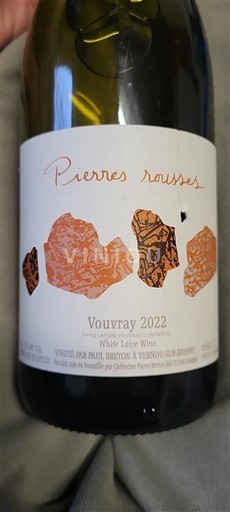 Údolí Loiry Vouvray Paul Breton Pierres Rousses 2022