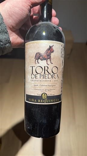 Vine Rouge sec Toro de Piedra Grand Reserve Viña Requingua 2014 Chile Maule Valley Ikke specificeret