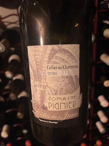 Jura Côtes du Jura Domaine Pignier Cellier des Chartreux 2016