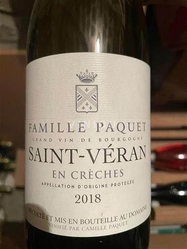 Burgund Saint-Véran Famille Paquet En Crèches 2018
