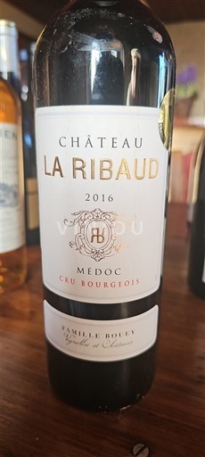 Vini Rouge sec Château La Ribaud 2016 Francia Bordeaux Médoc AOC Cru Bourgeois
