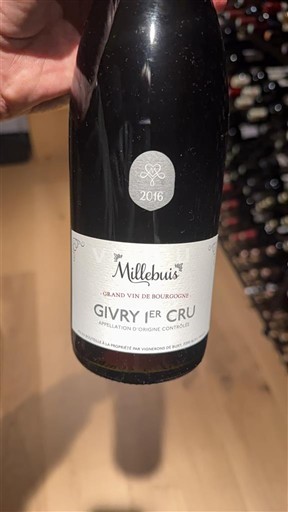 Burgundija Givry Premier Cru Millebuis 2016