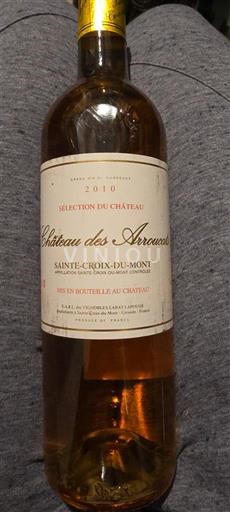 Bordeaux Sainte-Croix-Du-Mont Château S Arroucats Sélection du Château 2010