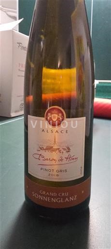 Elsass Nicht spezifiziert Grand Cru Baron de Hoen 2018