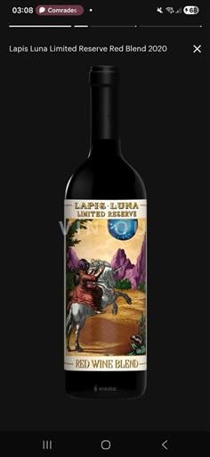AVAs californianas Não especificado Lapis Luna Limited Reserve Red Blend 2020