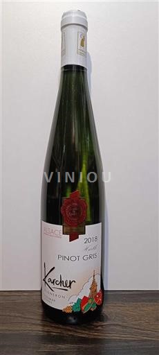 Elzas Pinot grigio Karcher 2018