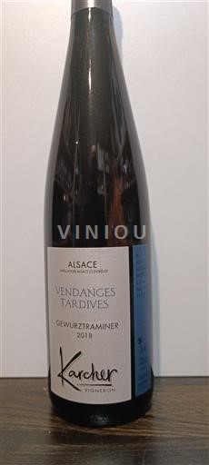 Elsass Karcher Vendanges Tardives 2018