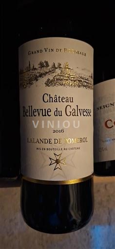 Bordeaux Lalande-de-Pomerol Château Bellevue du Galvesse 2016