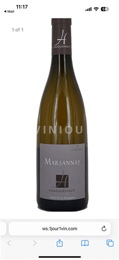Bourgogne Marsannay Huguenot Collection 2020