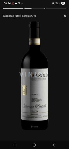 Piedmont Barolo Giacosa Fratelli Bussia 2019