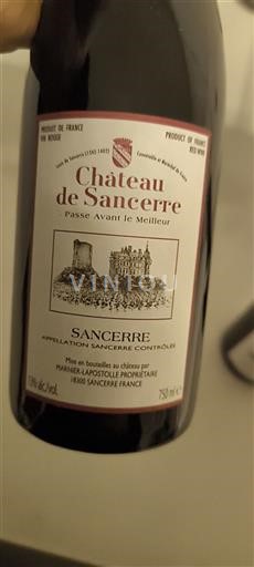 Údolí Loiry Sancerre Château Sancerre Passe Avant Le Meilleur 2013