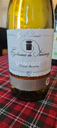 Loire Valley Coteaux de Tannay Gérald Demuth Pinot Beurot 2022