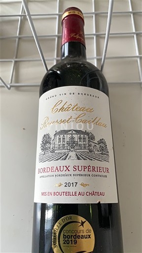 Bordeaux Bordeaux supérieur Château Rousset-Caillau 2017
