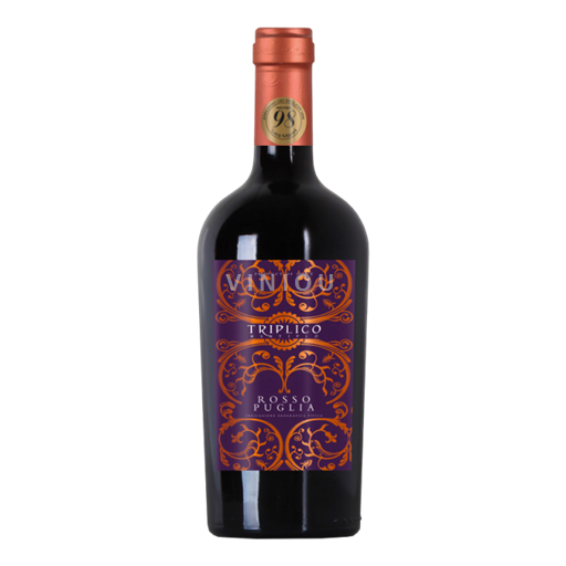 Vin Rouge sec Triplico Multiplo Botter 2023 Italie Pouilles IGT