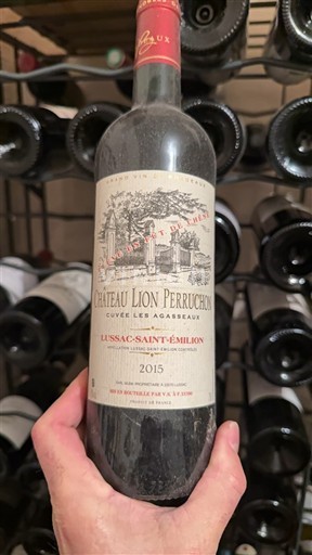 Bordéus Lussac-Saint-Émilion Château Lion Perruchon Les Agasseaux 2015