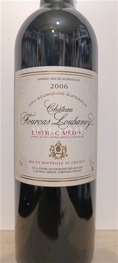 Bordeaux Listrac-Médoc Château Fourcas Loubaney Cru Bourgeois Superieur 2006