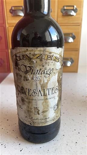 Roussillon Rivesaltes Cazes Vintage 1985