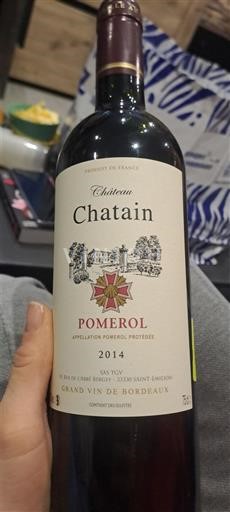 Bordeaux Pomerol Château Chatain 2014