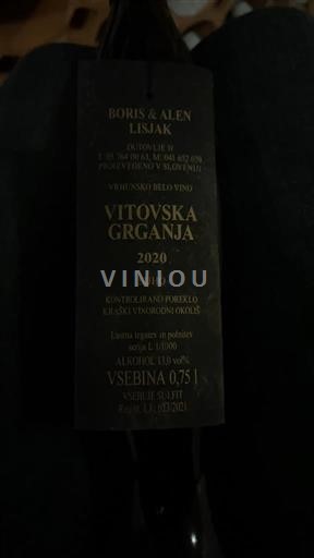 Primorska Kras Boris & Alen Lisjak Vitovska Grganja 2020