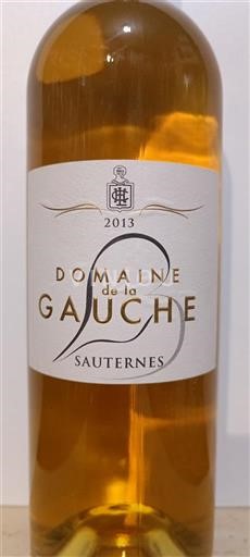 Bordeaux Sauternes Domaine La Gauche 2013